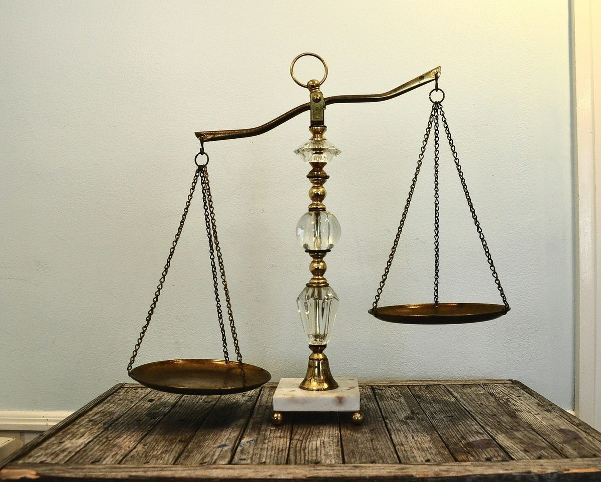 Vintage Balance Scale Scales of Justice by JoieDeCleve on Etsy