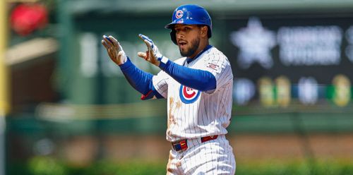 Cubs Second Baseman Pedro Ramirez at second base against the Houston Astros at Wrigley Field.