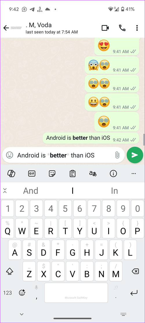 WhatsApp Font Tip make text bold