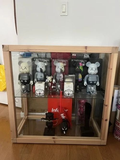 IKEA x VIRGIL ABLOH Glass-Door Cabinet Pine Display Case MARKERAD Off White - Image 1 of 4