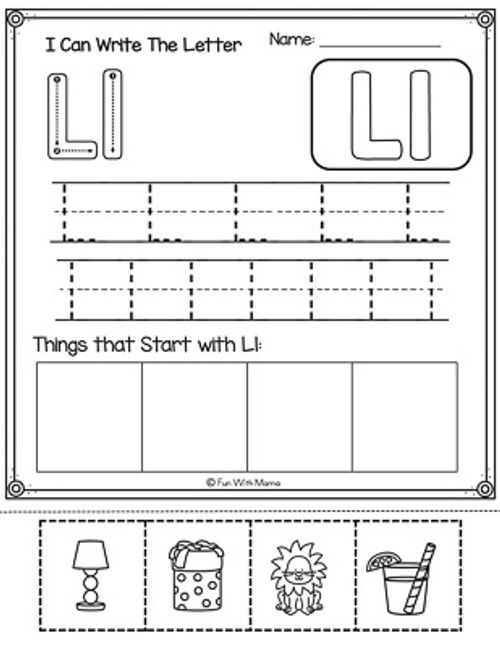 write and trace the letter