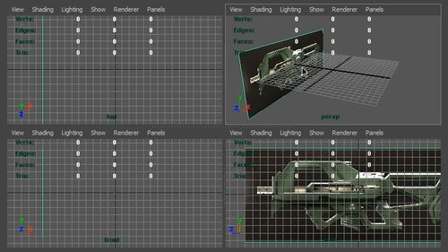 3d model of a gun from a reference image
