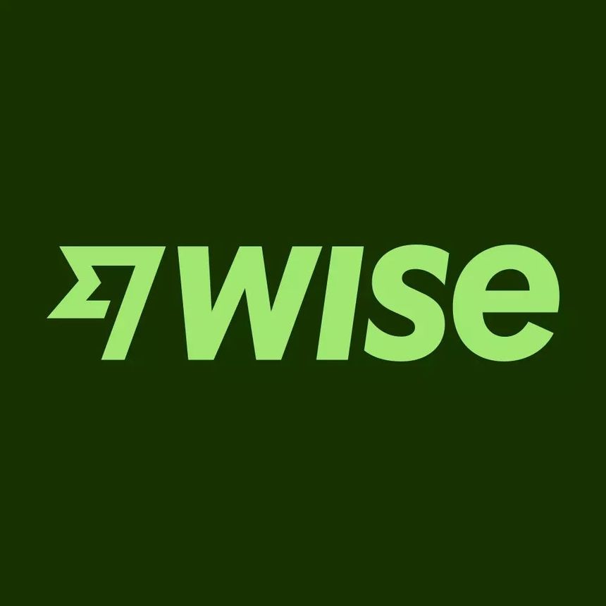 the 7 wise logo on a dark green background