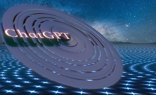 星空下的大数据概念，ChatGPT人工智能，科技星空概念背景图图片下载