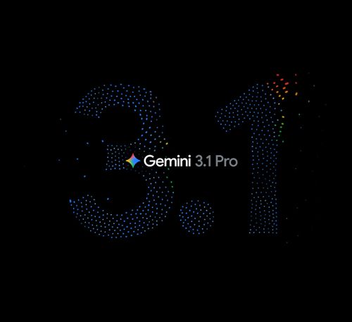 Gemini 3.1 Pro wordmark over a glowing, futuristic interface animation.