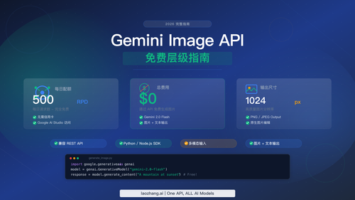 Gemini 图片 API 免费使用：2026 年免费图片生成完整指南