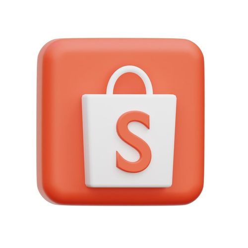Photo 3d icon shopee for design