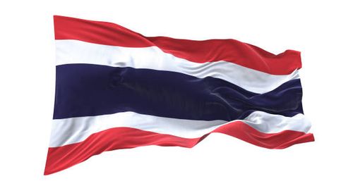 Thailand flag waving isolated on white background. Thailand flag waving isolated on white background with clipping path. flag frame with empty space for your text. thailand-flag stock pictures, royalty-free photos & images