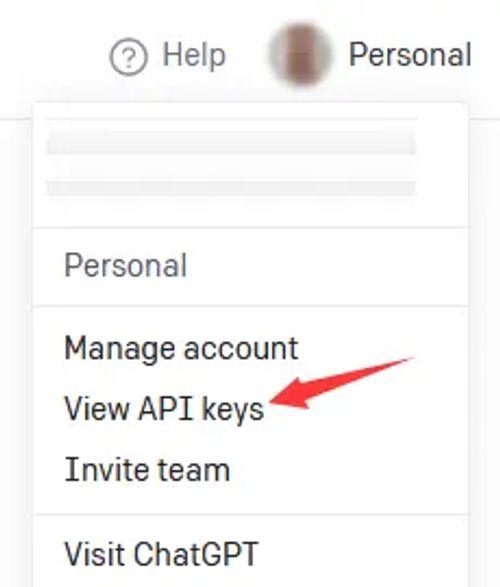 View API keys