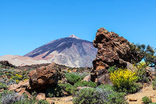 pico de teide - volcan teide photos et images de collection
