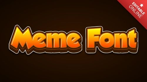 Meme Font Text Effect