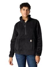 Carhartt Women's Loose Fit Fleece Pullover, Black, Large