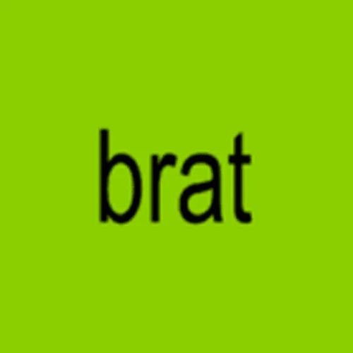 Cover art for Brat by Charli XCX