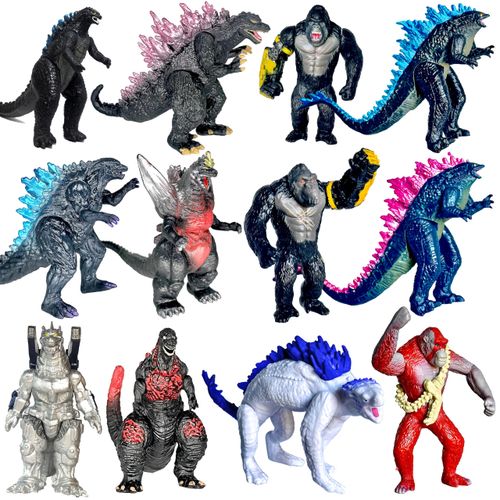 TwCare Set of 12 Godzilla x Kong: The New Empire, Dinosaur Dragon Toys Action Figures, Evolved Basic Exquisite Battle Roar...