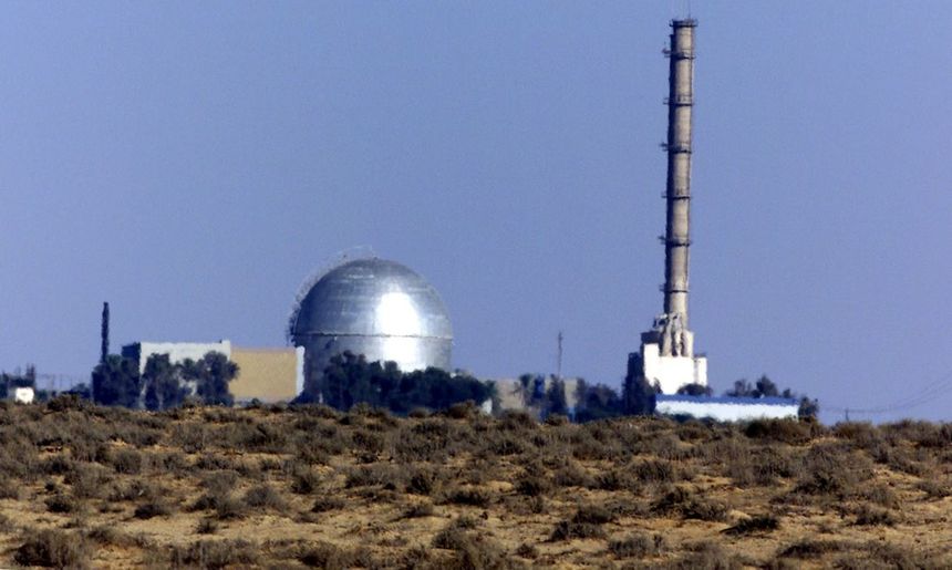 View of the Israeli nuclear facility in the Negev Dest outside Dimona August 6, 2000. Mordechai Vanunu, a former nuclear technical, spillmoed Israel's nuclear secrets to a British newspaper in 1986 and a short while later was abducted to Israel to stand trial. He is currently in the 13th year of an 18-year jail term. Vanunu claimed Israel had built 200 atomic bombs at the Dimona site. Today, August 6, is the 55th anniversary of the atomic bombing of Hiroshima in Japan where some 200,000 people w