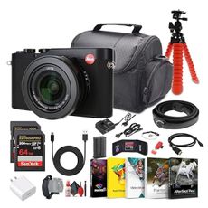 Leica D-Lux 8 Premium Compact Camera | 4/3 Sensor, 4K Video Lens + 2 x 64GB Memory Card + Photography Software + Camera Bag + More