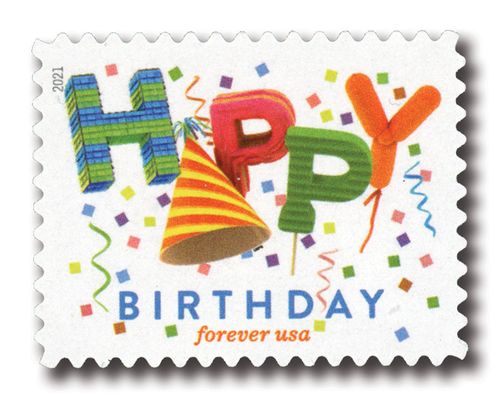 5635 - 2021 First-Class Forever Stamp - Happy Birthday