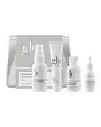 Glo Skin Beauty Clarify + Balance Skincare Set for Breakout Prone Skin - Mini Purifying Gel Cleanser, Mini Oil Free Moisturizer, Mini Beta-Clarity BHA Drops, Mini Beta-Clarity Pro 5 Liquid Exfoliant