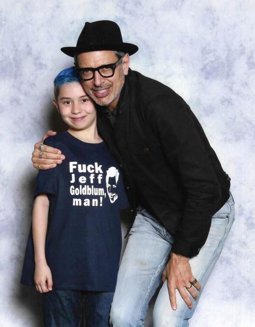 r/pics - Jeff Goldblum with a young fan