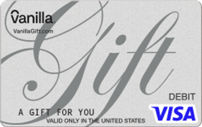Silver Gift Vanilla Visa Gift Card