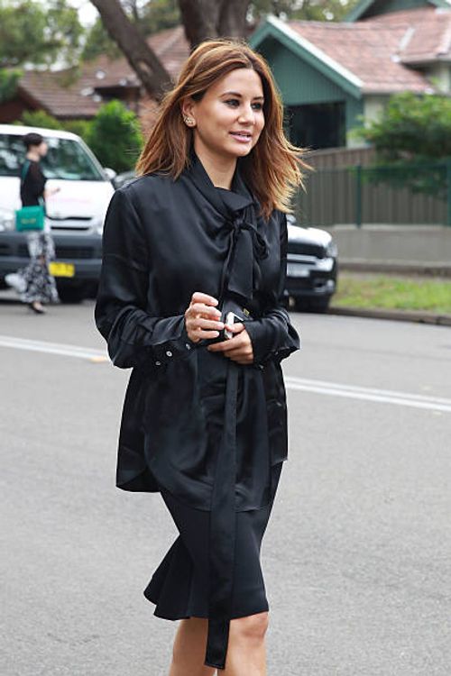 Christine Centenera attends the Ginger & Smart show at Mercedes-Benz Fashion Week Australia 2014 at Level 1, 55 Mentmore Ave, Rosebery on April 8,...