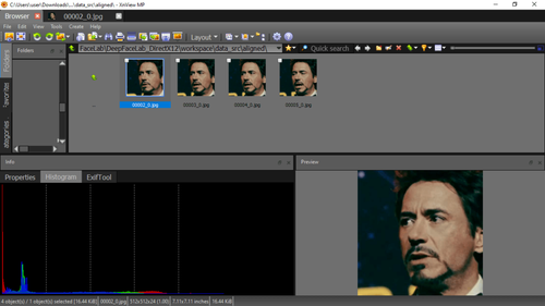 DeepFaceLab Extracted images