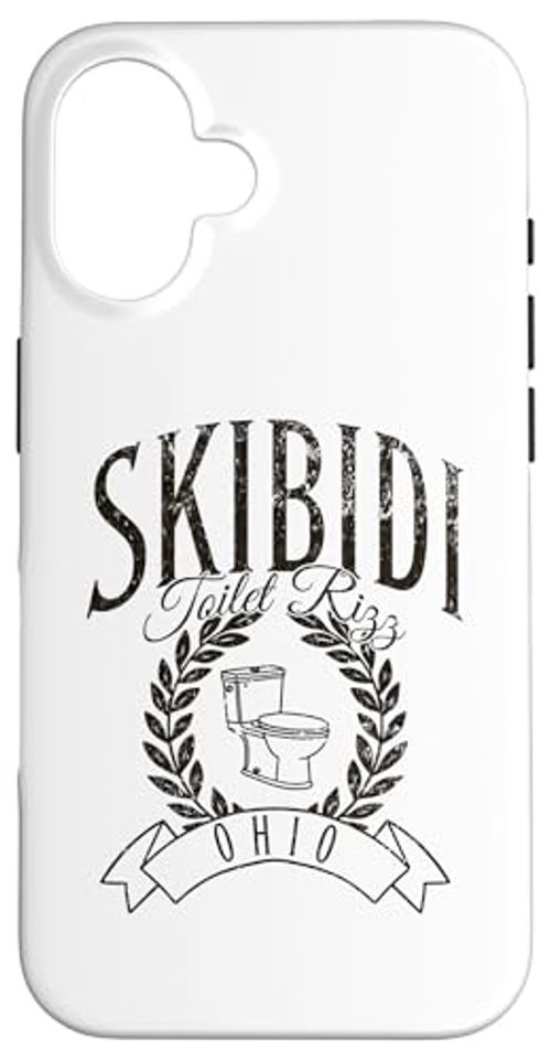 iPhone 16 Skibidi Toilet Rizz Meme Ohio Humor Viral Trend Case