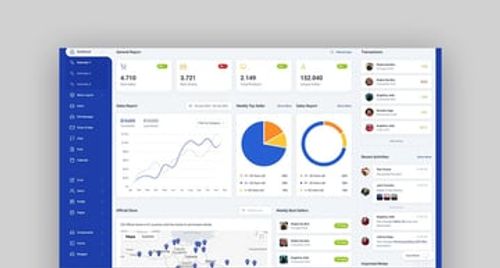Midone - HTML Admin Dashboard Template + XD Design File