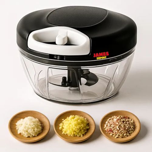 Processador Triturador Moedor Manual De Alimentos Com Lâminas Afiadas Picador Prático Para Legumes Verduras E Frutas Ponte Lar Utilidades