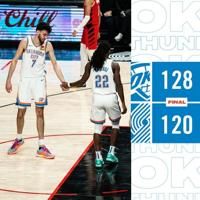 In last night's game at Portland, the Oklahoma City Blazers garnered a 128-120 victory. Thunder Facebook Photo. | | citynewsokc.com
