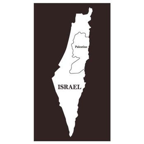 Israel map design vector