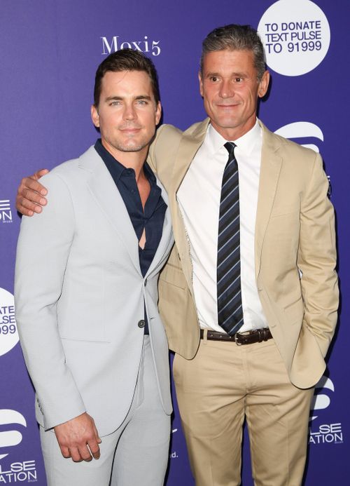Simon Halls (right) was originally Matt Bomer’s publicist. Photo: Penske Media via Getty Images