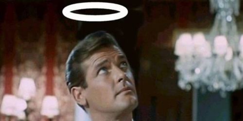 the saint 1960s roger moore halo