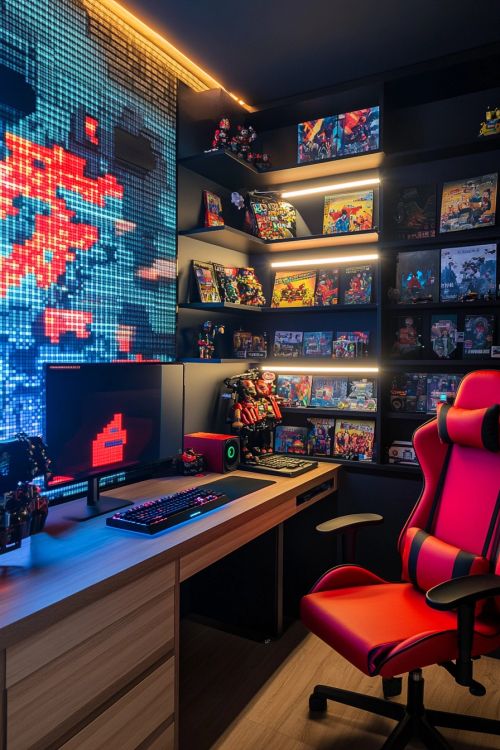 small gaming room ideas 36