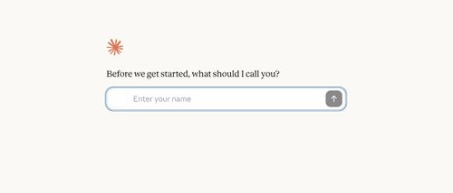 輸入你在與 Claude 對話時要使用的名字或暱稱