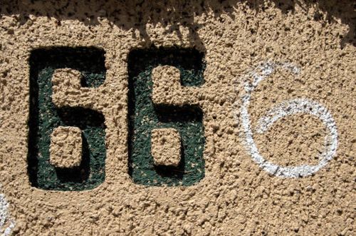 number 66 embossed in a stucco wall with an additional graffitied 6 - number 666 stock pictures, royalty-free photos & images