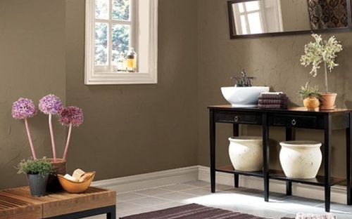 14 Amazing Paint Colors For Small Bathrooms Photograph Ideas Bathroom Paint Colors, Interior Paint Colors, Bathrooms 2017, Interior Walls, Art Paint