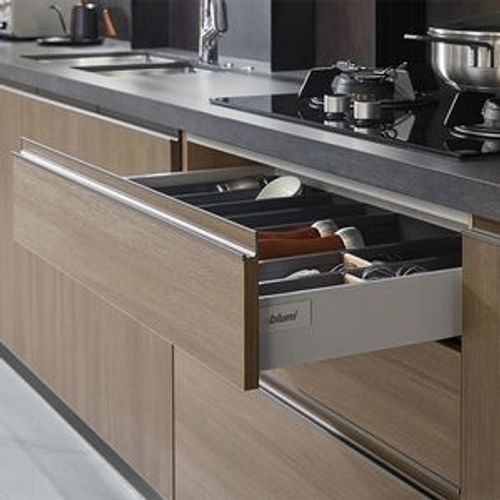 <strong>Kitchen</strong> Cabinets <strong>Teak</strong> Wood Industrial Modern Country Style Foshan Idea with Solid Environmental Friendly Apartment - Product Image 3