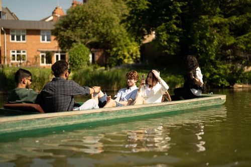 Punting on the Cherwell River