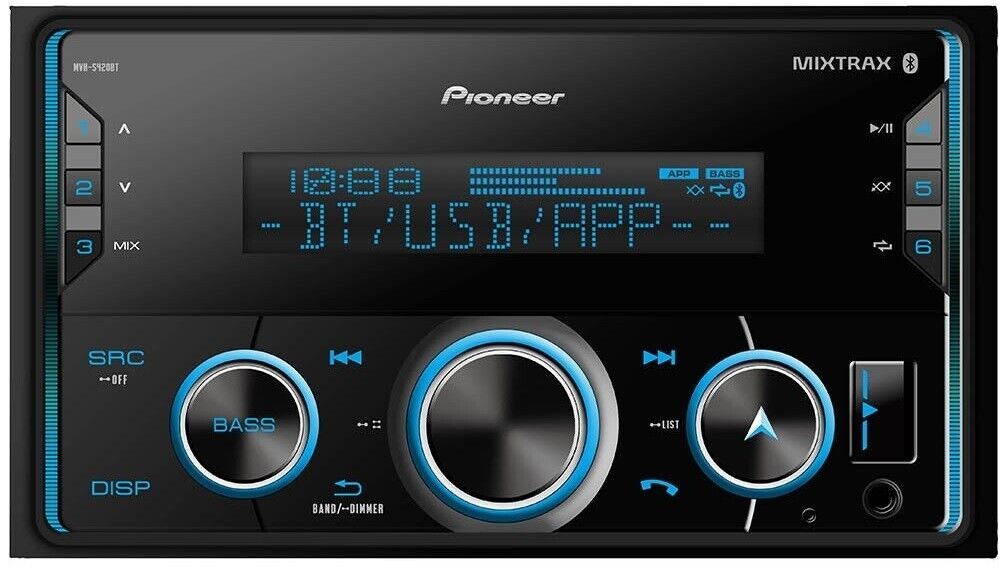 Pioneer MVH-S420BT Double-DIN In-Dash Bluetooth Digital Media Receiver 884938434461 | eBay