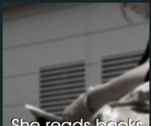 She reads