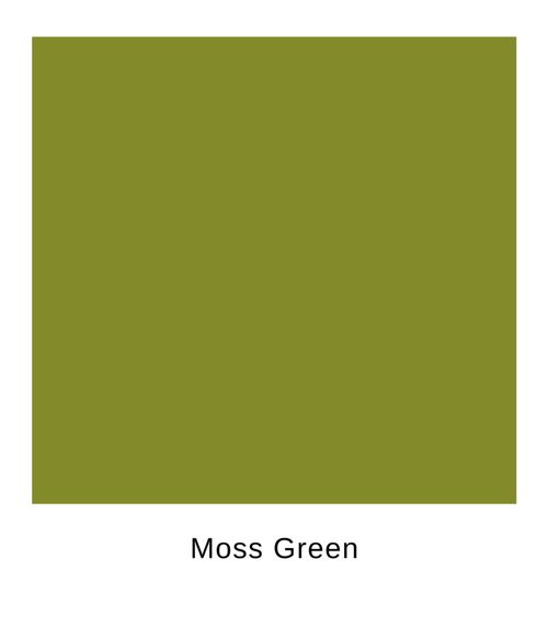a green color with the words moss green