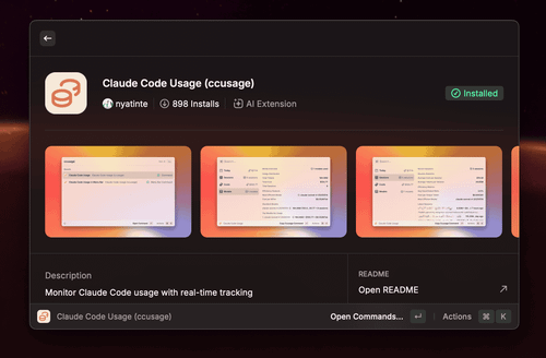 claude_code-raycast_install_ccusage-step3