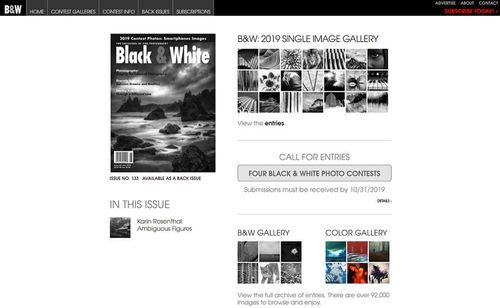 best photography magazines black and white