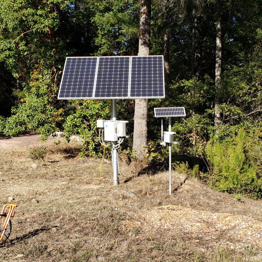 Off-grid solar system in rural Kenya