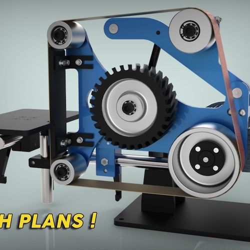 2x48'' Tilting Belt Grinder Plans | PDF and DXF Files Included - Inch plans