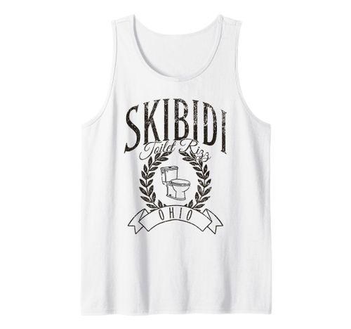 Skibidi Toilet Rizz Meme Ohio Humor Viral Trend Tank Top