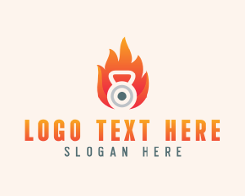 Fire - Fire Kettlebell Weights logo design