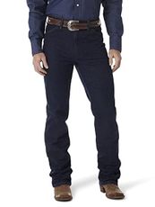 Wrangler Men's Cowboy Cut Slim Fit Boot Cut Jean,Navy Stretch,34W x 32L