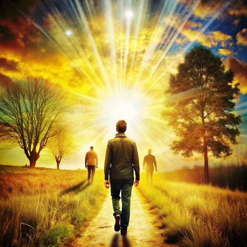 Photo walking to eden abstract spiritual backgrounds